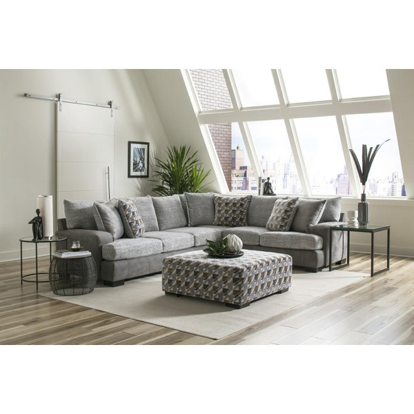 Latitude Run Aaliyah Louise Piece Upholstered Sectional Wayfair